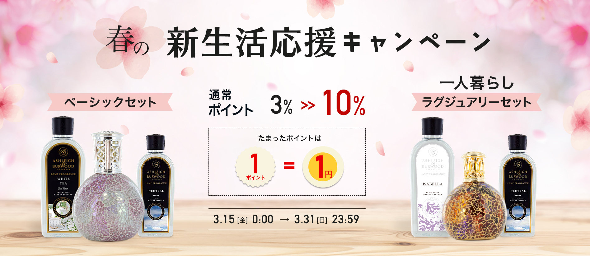 新生活応援！期間限定ポイントアップキャンペーン開催！フレグランス  
